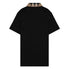 Burberry Check Collar Black Polo Shirt S
